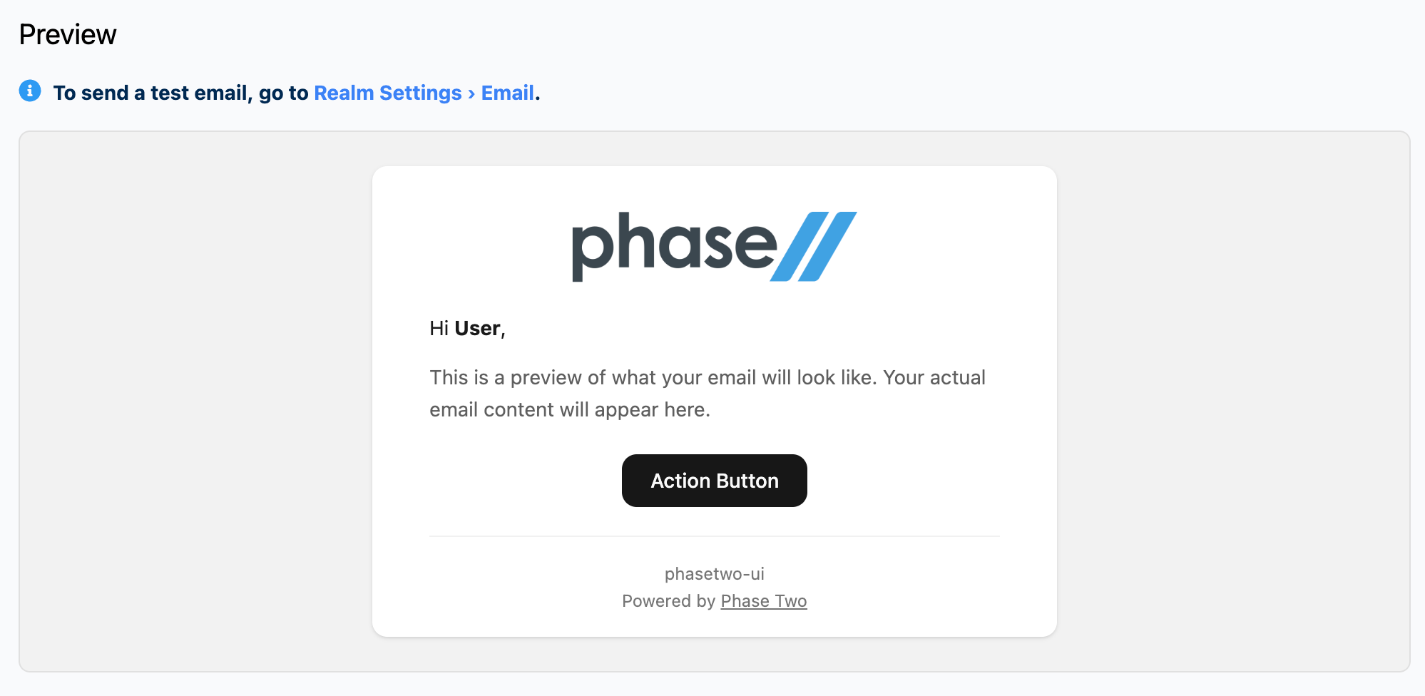 Email Branding panel with logo upload, footer fields, and preview